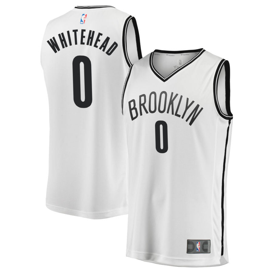 Dariq Whitehead Brooklyn Nets 2025 Fast Break Association Edition Jersey - White