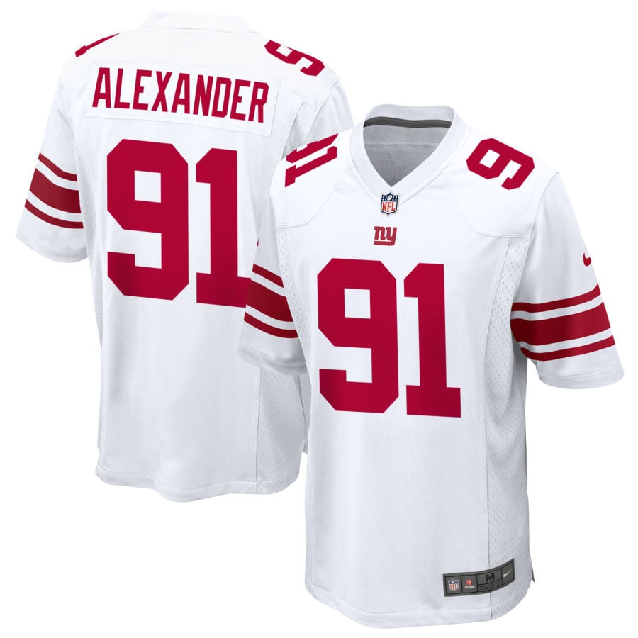 Darius Alexander New York Giants 2025 Game Jersey - White