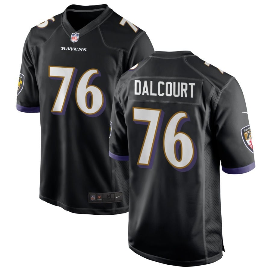 Darrian Dalcourt Baltimore Ravens 2025 Alternate Game Jersey - Black