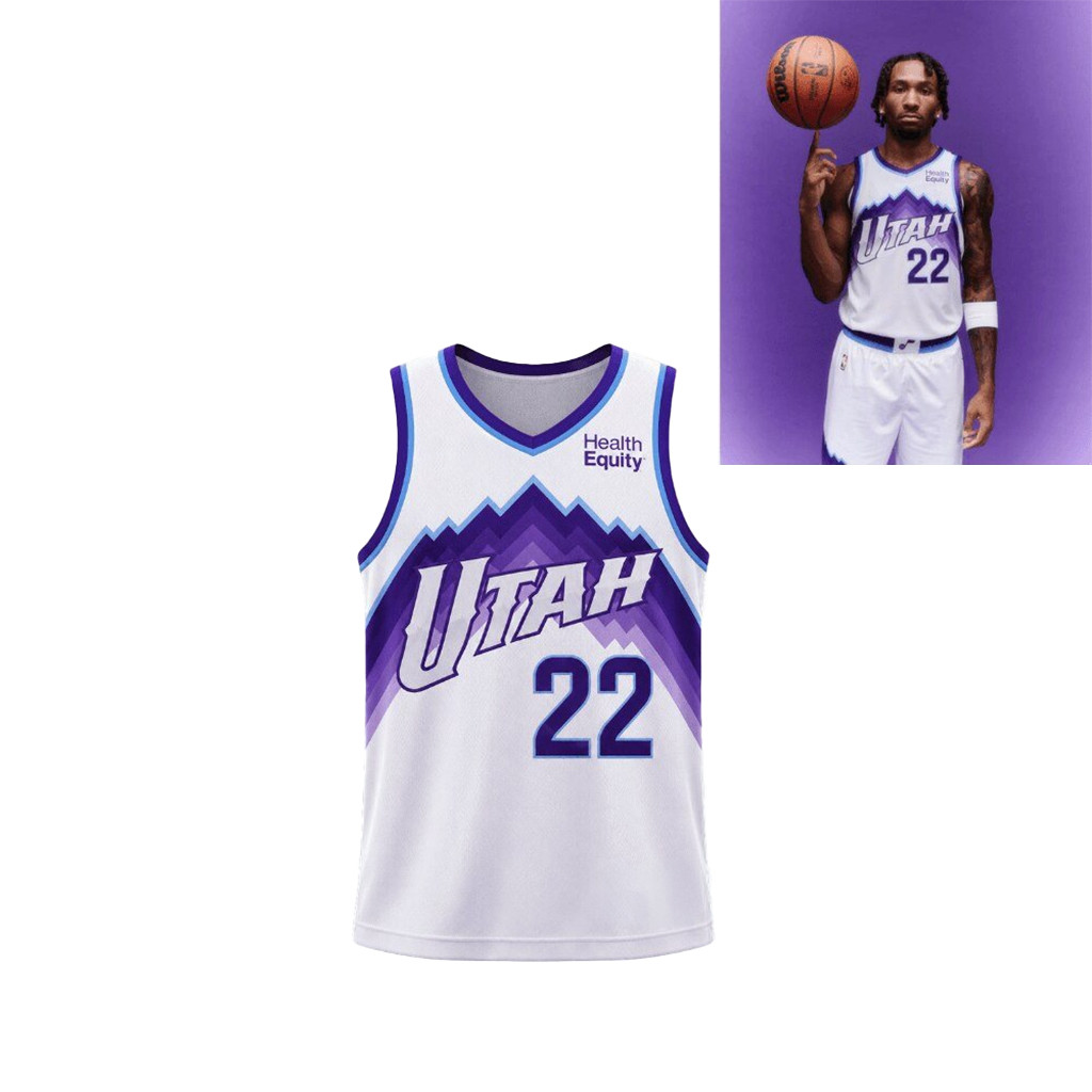 Darryn Peterson Utah Jazz City Edition Jersey #22 Darryn Peterson Merch Gift For Basketball Fans