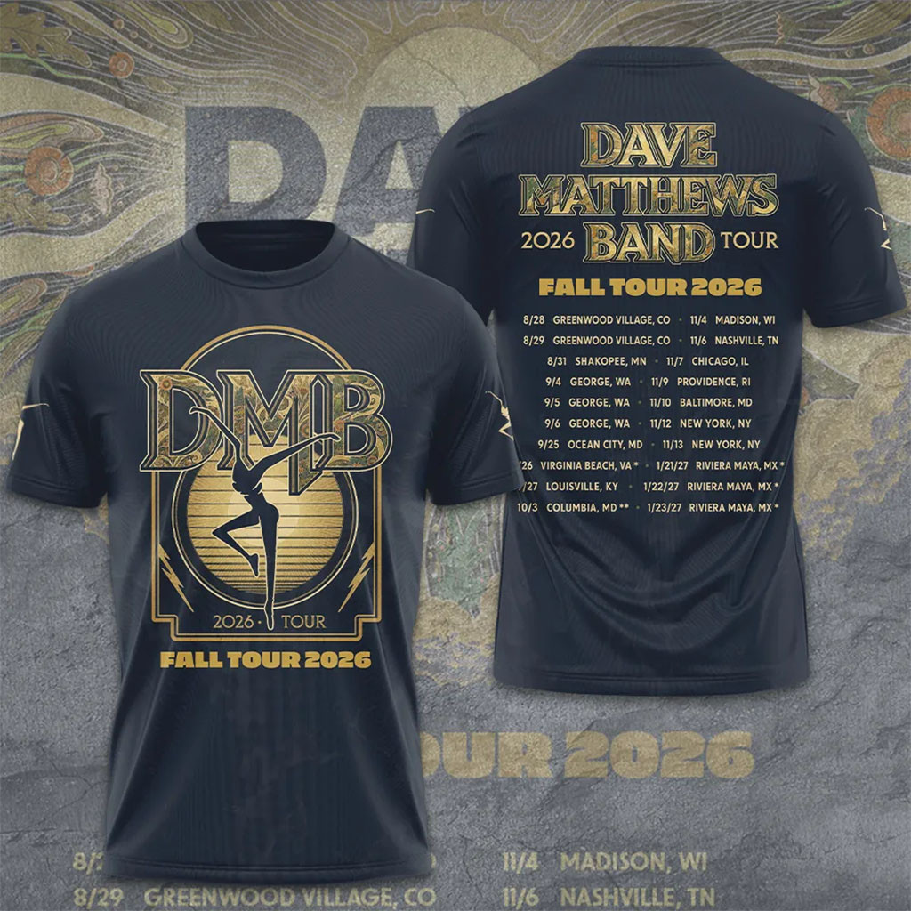 Dave Matthews Band 2026 Fall Tour T-Shirt Dave Matthews Merch Presents For Music Lovers