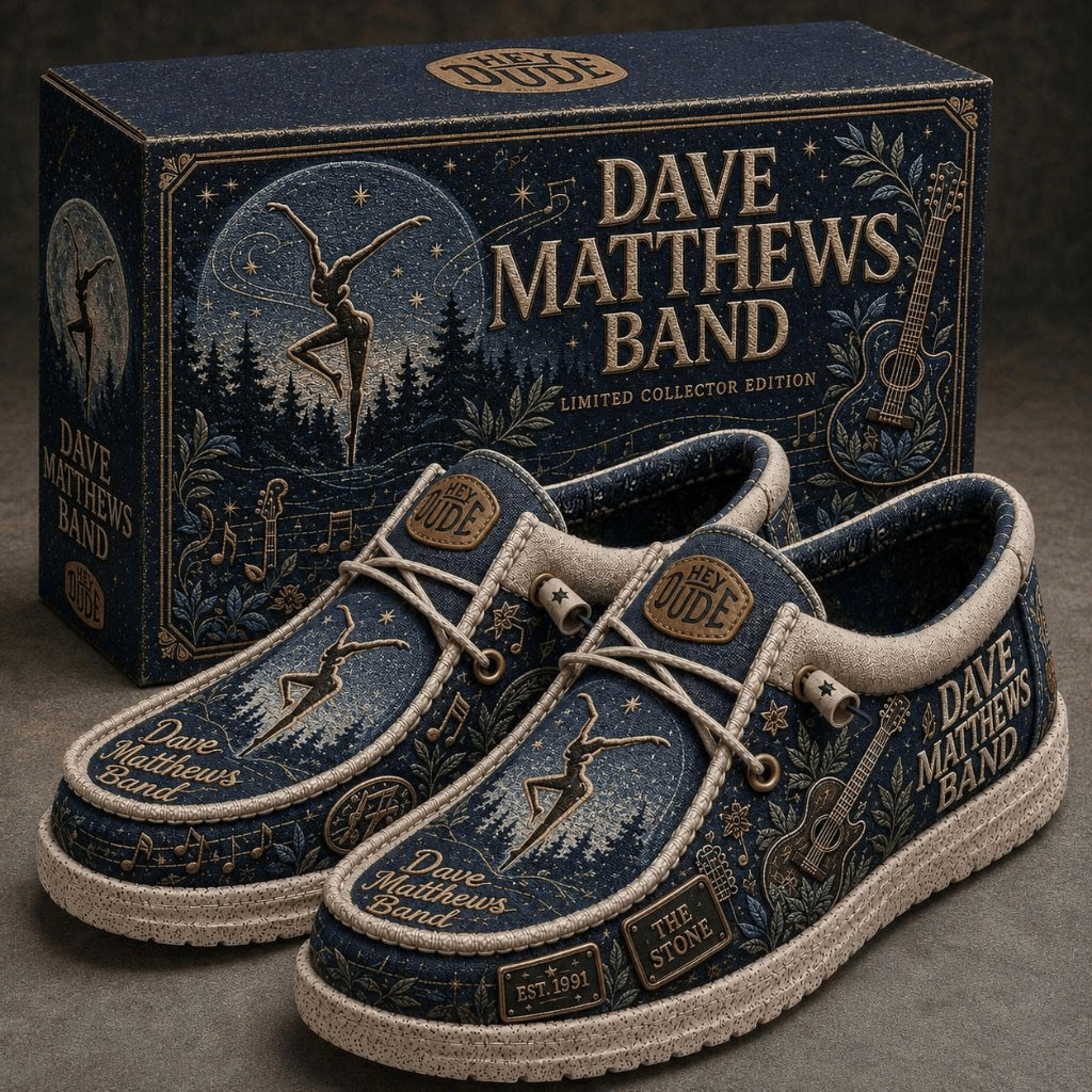 Dave Matthews Band 2026 The Stone Hey Dude Shoes Dave Matthews Band Merch Gift For Fans