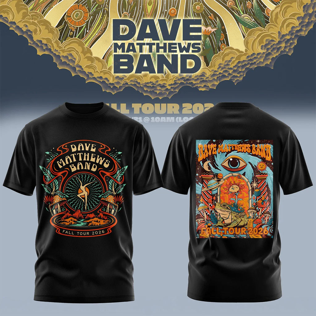 Dave Matthews Band Fall Tour 2026 Shirt Dave Matthews Merch Cool Gifts For Music Lovers
