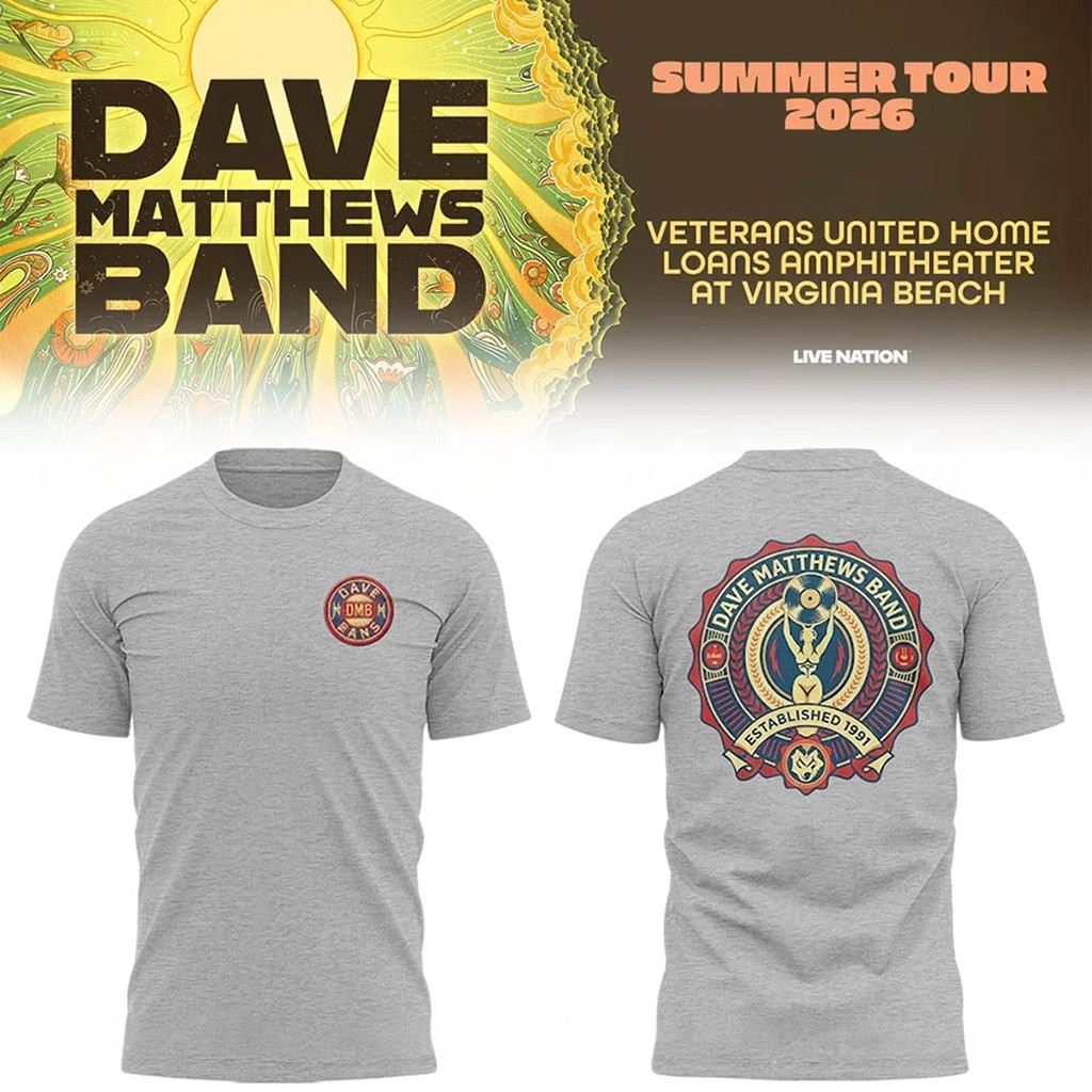 Dave Matthews Band Merch 2026 DMB Summer Tour T-Shirt Gifts For Music Lovers
