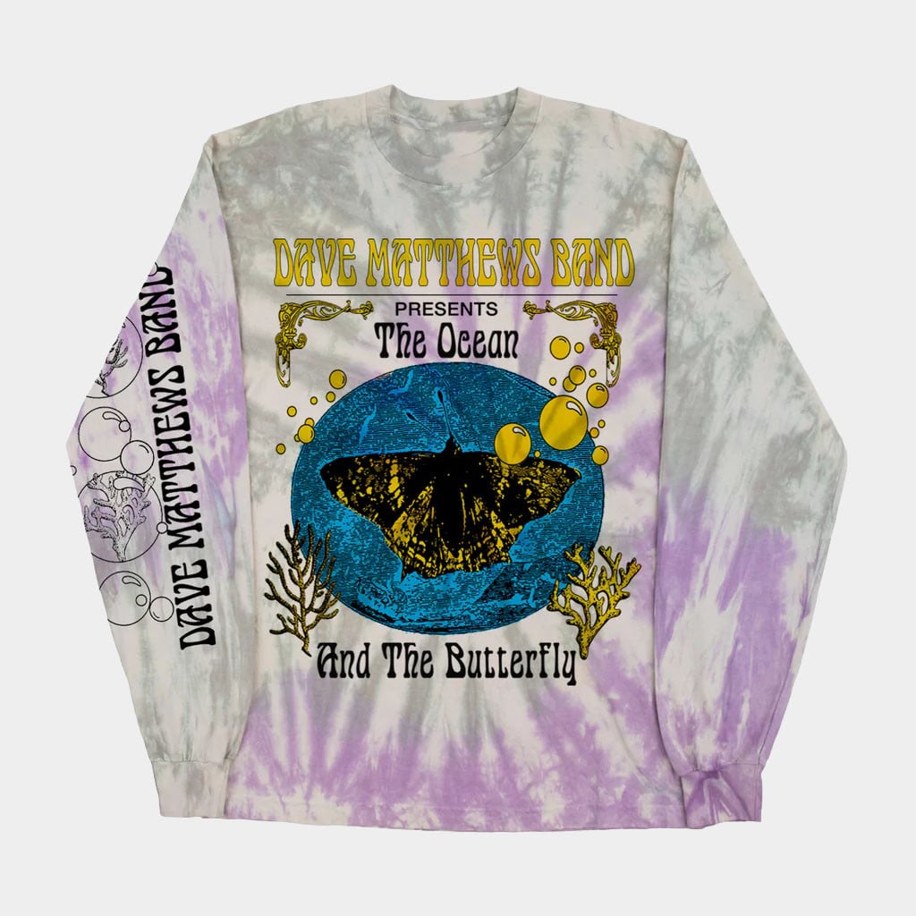 Dave Matthews Band Merch 2026 The Ocean And The Butterfly Long Sleeve Shirt Music Fan Gifts