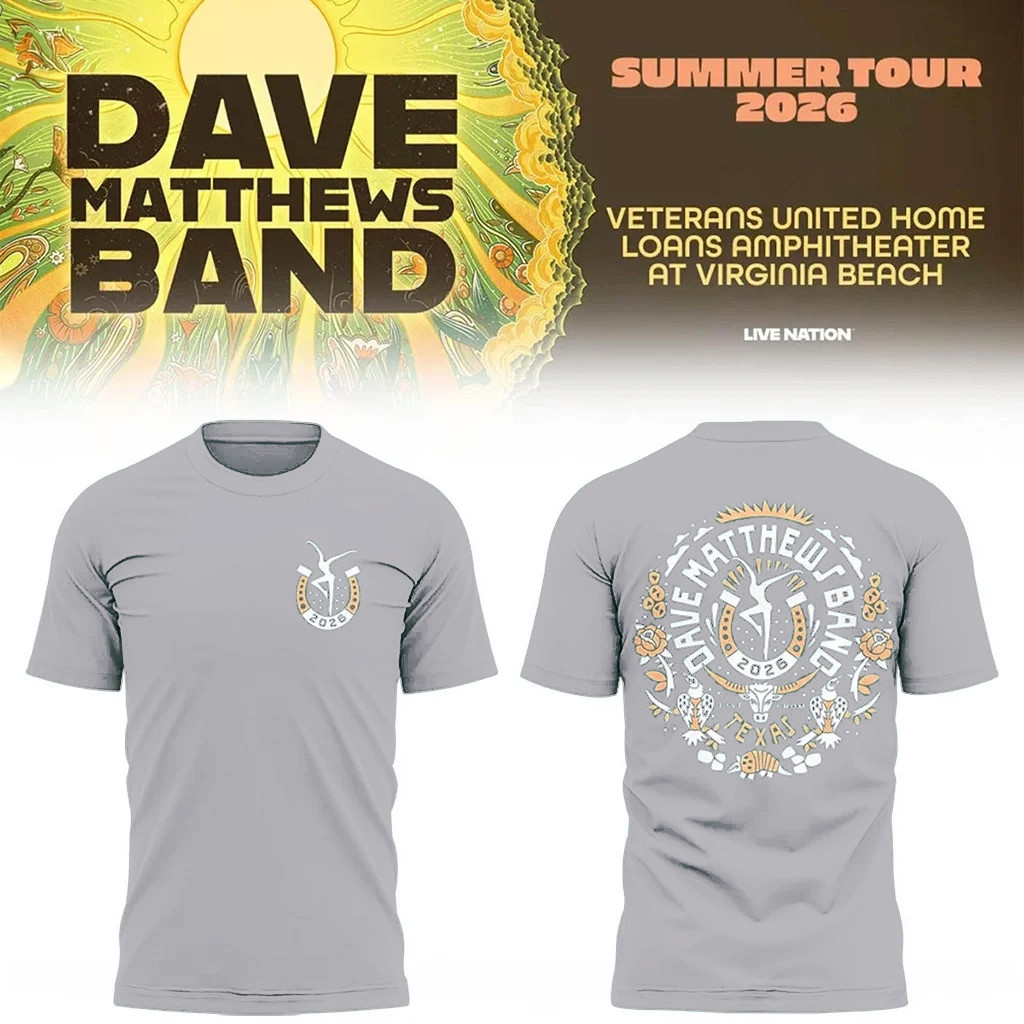 Dave Matthews Band Summer Tour 2026 At Texas T-Shirt DMB Tour Merch Present For Rock Fans