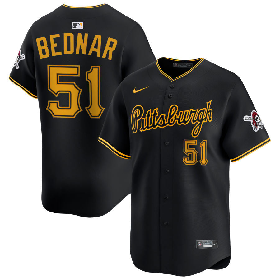 David Bednar Pittsburgh Pirates 2025 Alternate Limited Jersey - Black