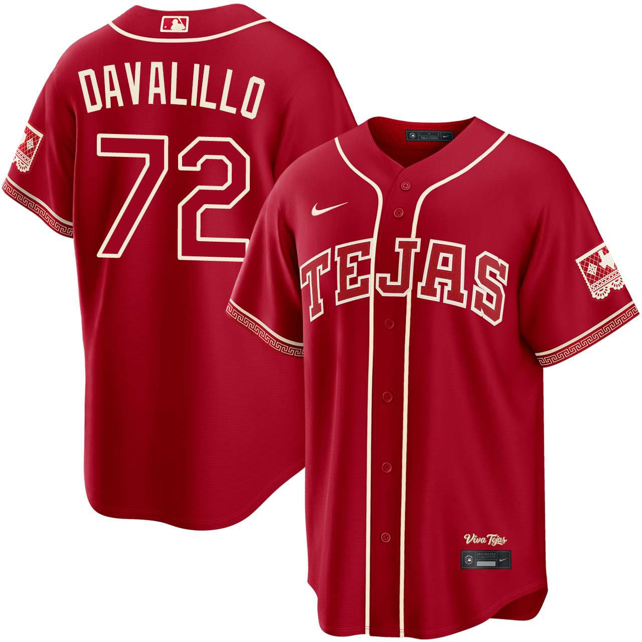 David Davalillo Texas Rangers 2026 City Connect Jersey - Red