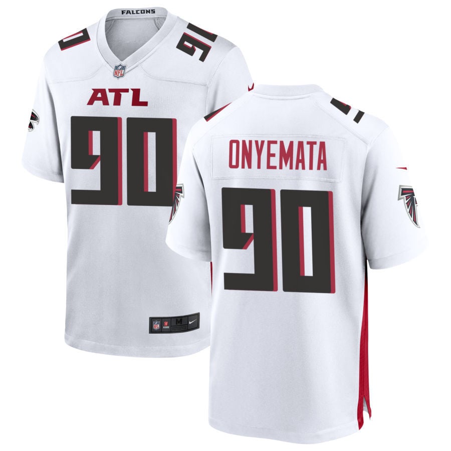 David Onyemata Atlanta Falcons 2025 Game Jersey - White