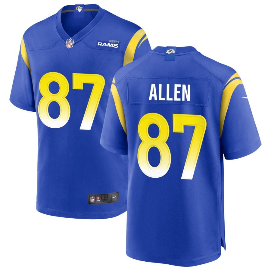 Davis Allen Los Angeles Rams 2025 Game Jersey - Royal