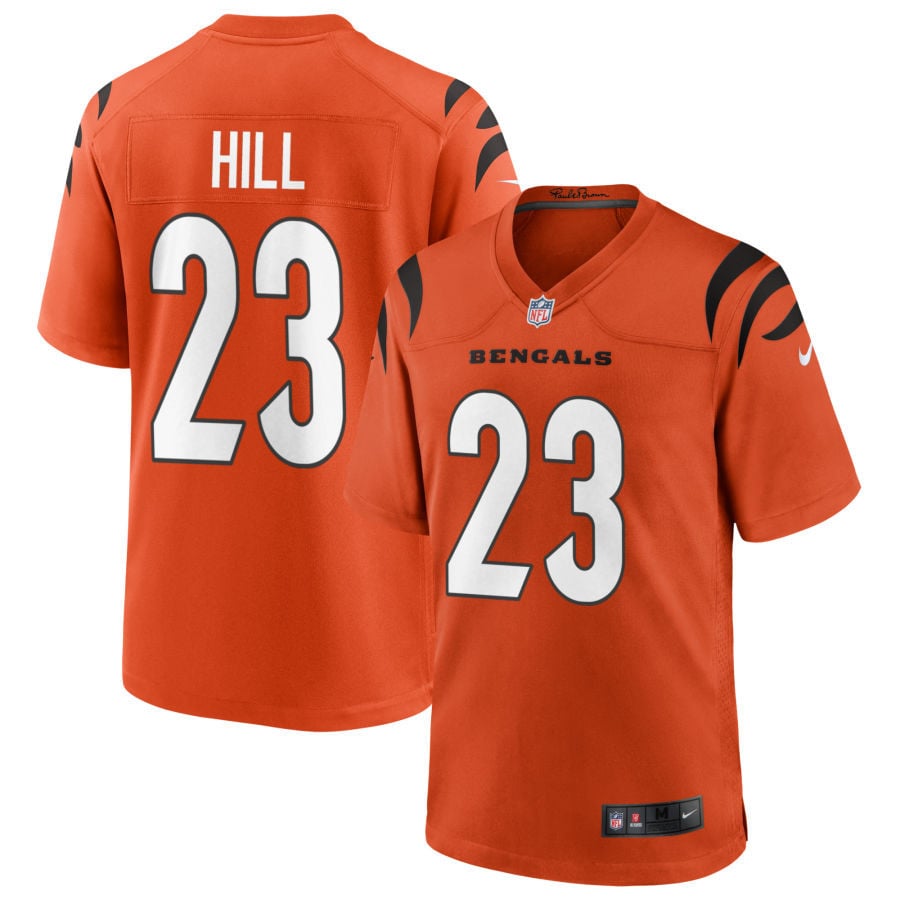 Dax Hill Cincinnati Bengals 2025 Alternate Game Jersey - Orange