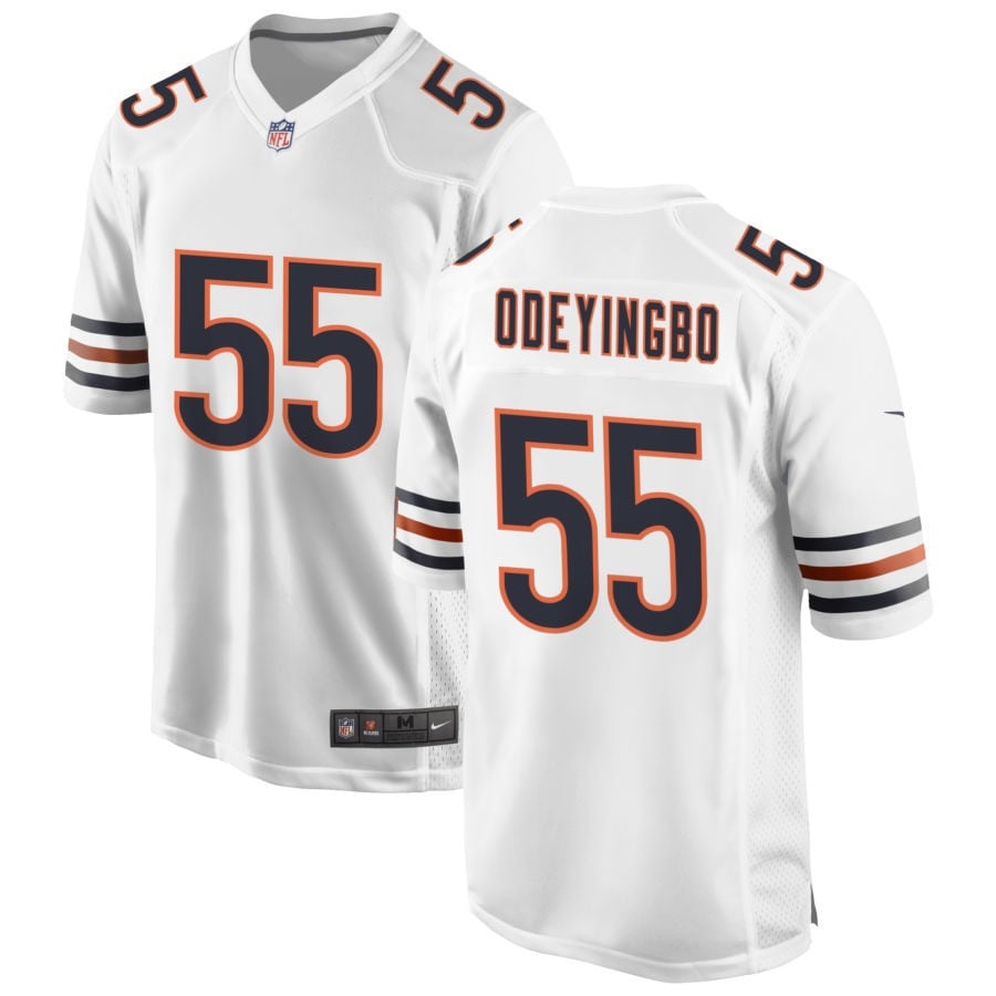 Dayo Odeyingbo Chicago Bears 2025 Game Jersey - White