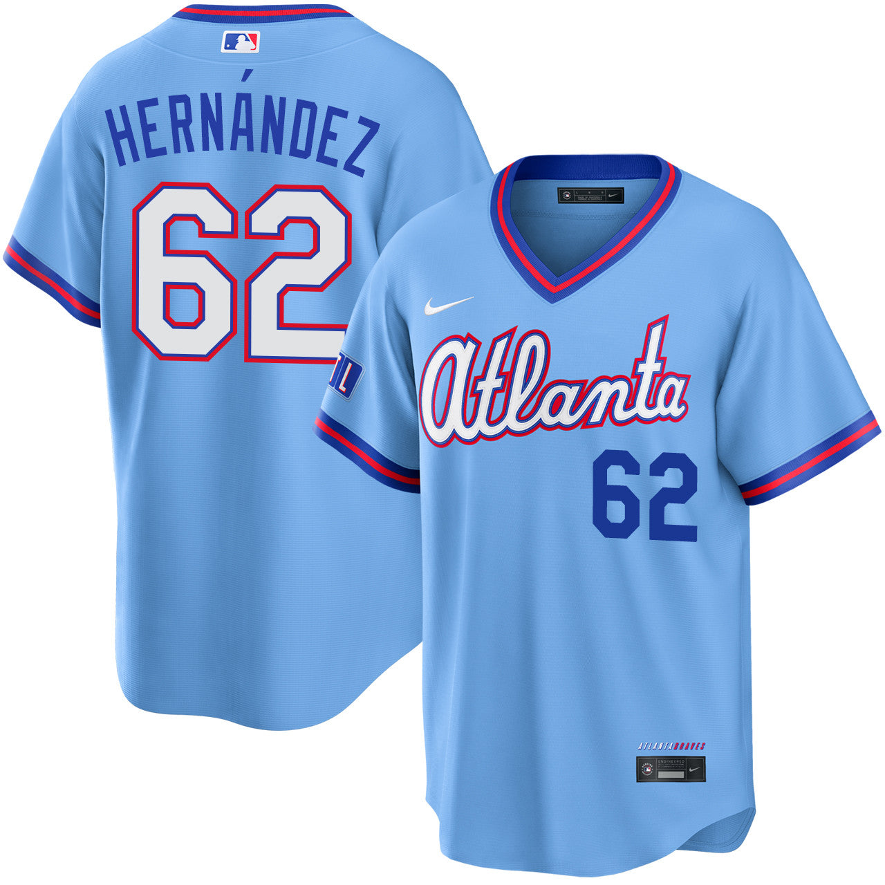 Daysbel Hernandez Atlanta Braves 2026 City Connect Stadium Jersey - Powder Blue