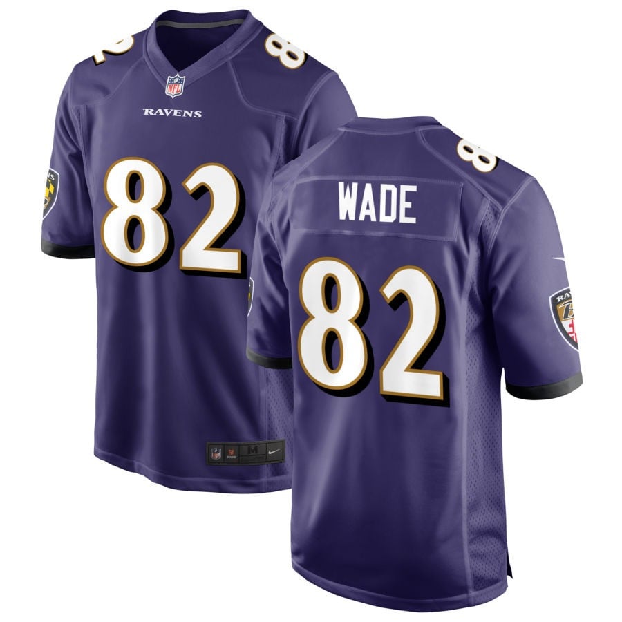 Dayton Wade Baltimore Ravens 2025 Game Jersey - Purple
