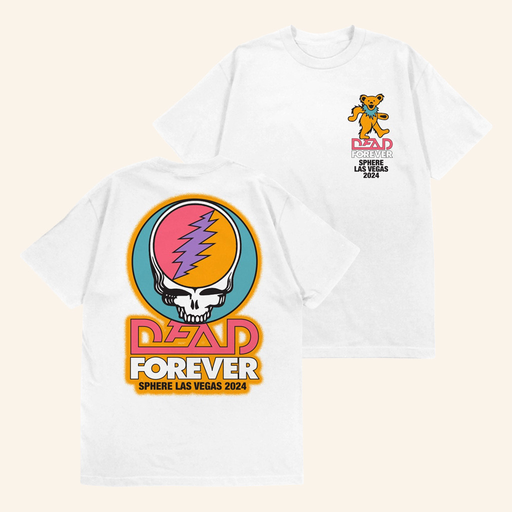 Dead And Company Merch Dead Forever Dancing Bear Sphere T-Shirt Xmas Gift Ideas For Sister