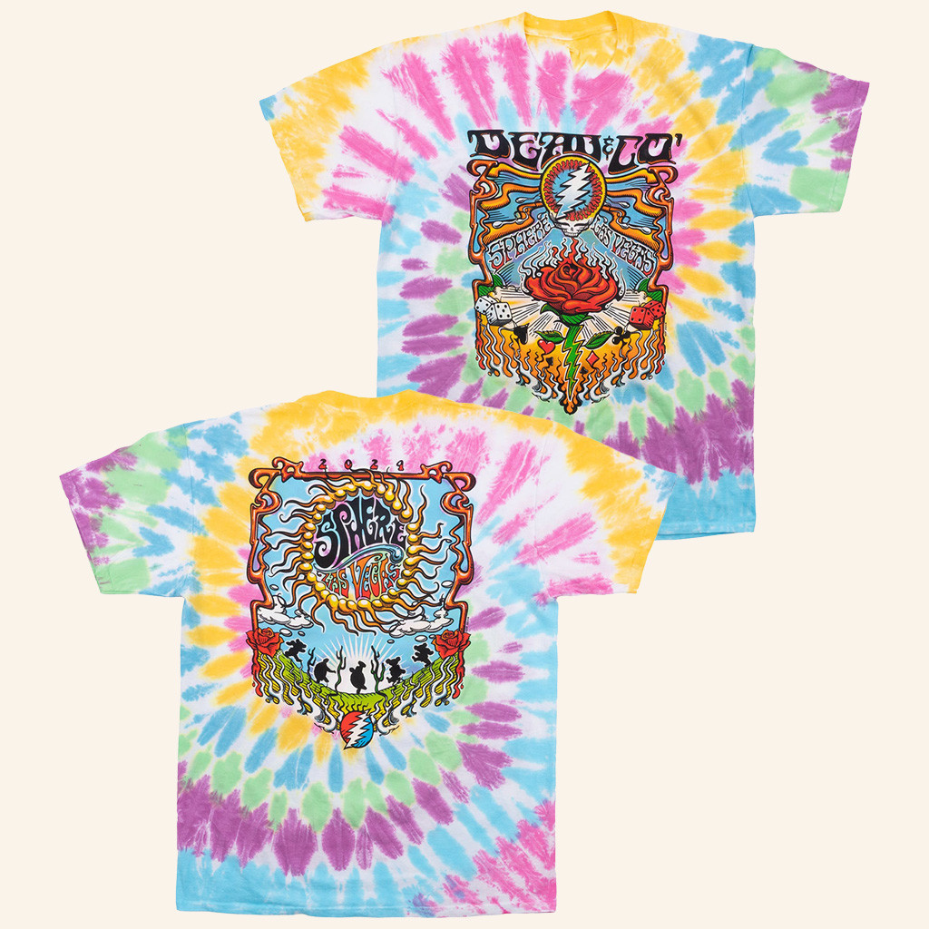 Dead And Company Merch Sphere Las Vegas Tie Dye Shirt Sister Christmas Gifts