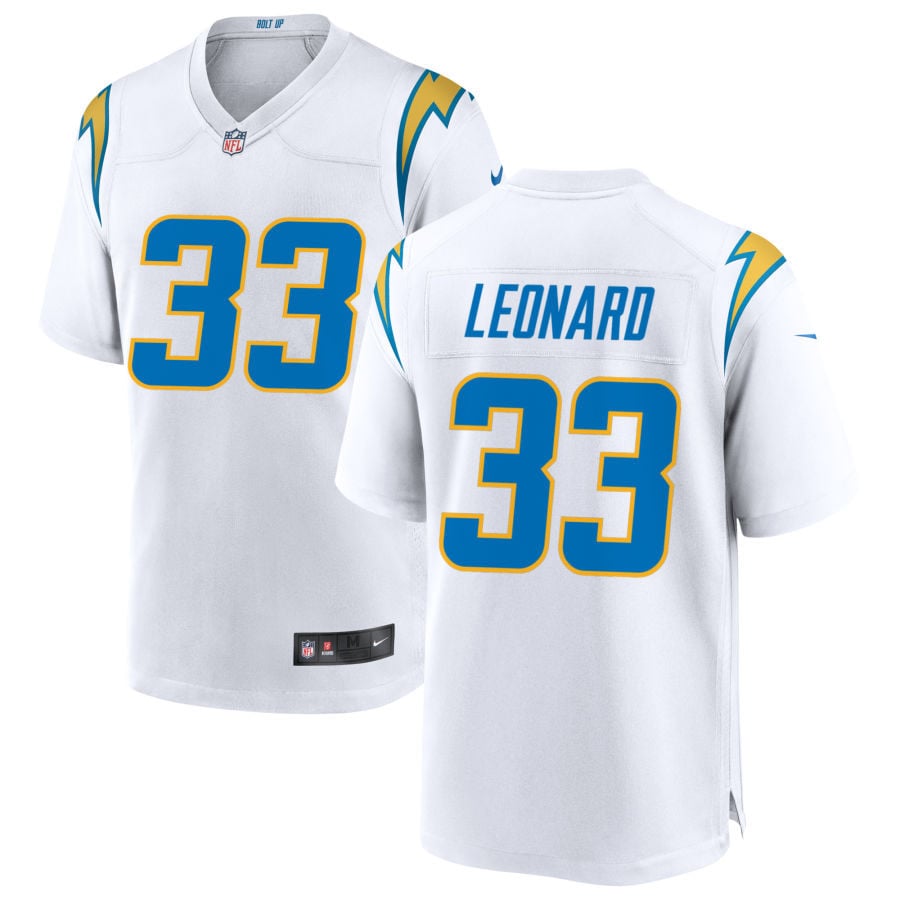 Deane Leonard Los Angeles Chargers 2025 Game Jersey - White