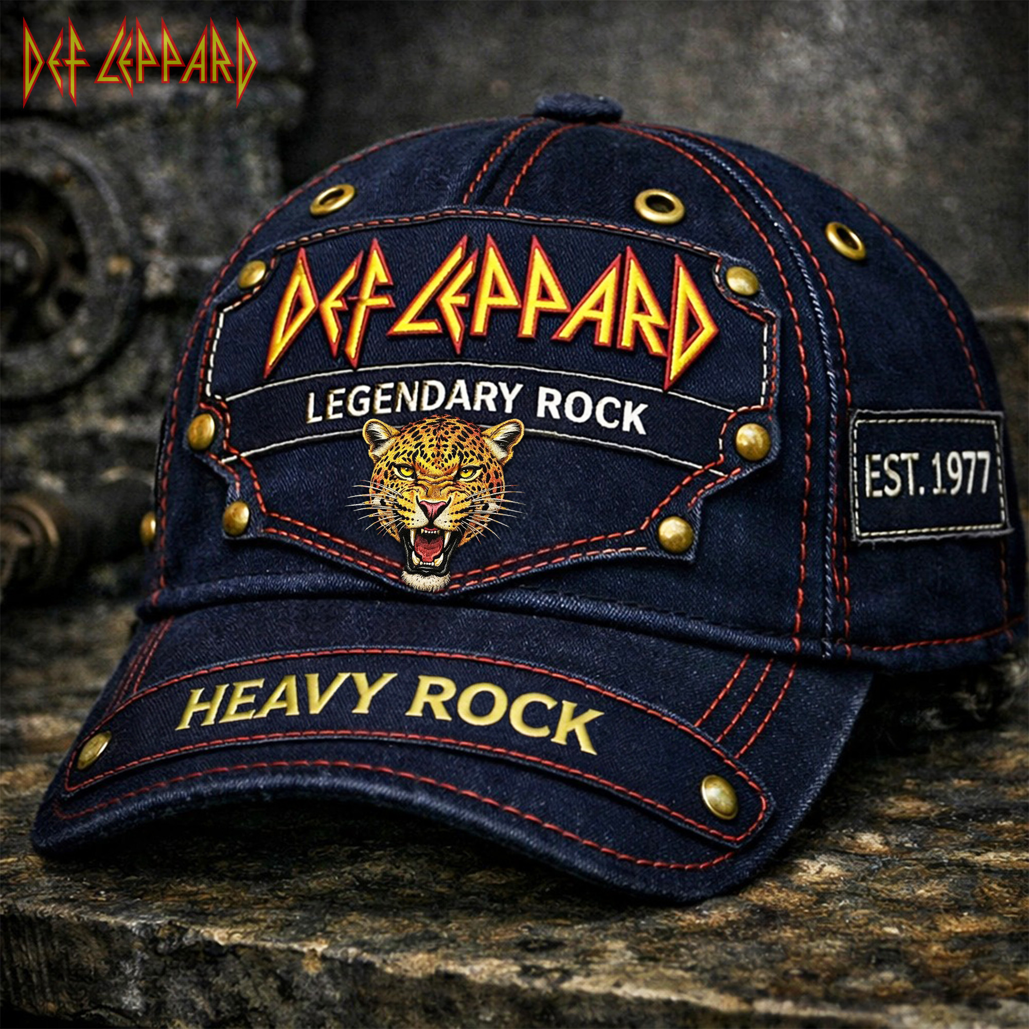 Def Leppard 2026 Legendary Rock Hat Heavy Rock Cap Def Leppard Merch Gifts For Fans