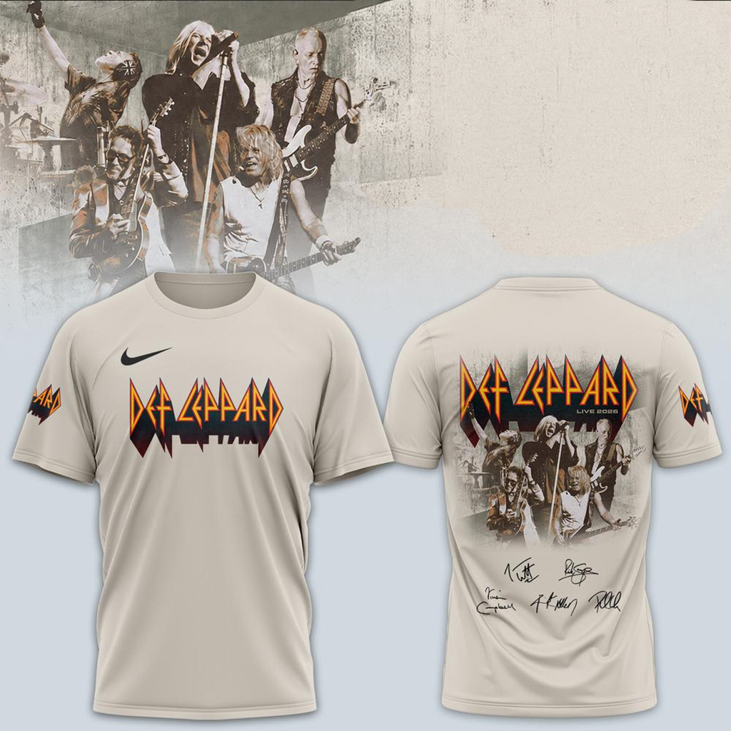 Def Leppard Live 2026 Tour T-Shirt Def Leppard Merch Presents For Rock Music Lovers