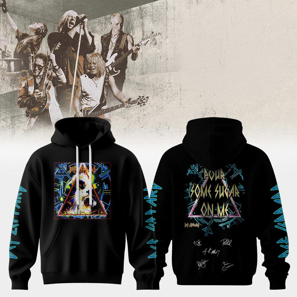 Def Leppard The World Tour 2026 Hoodie Def Leppard Merch Best Gifts For Rock Band Fans