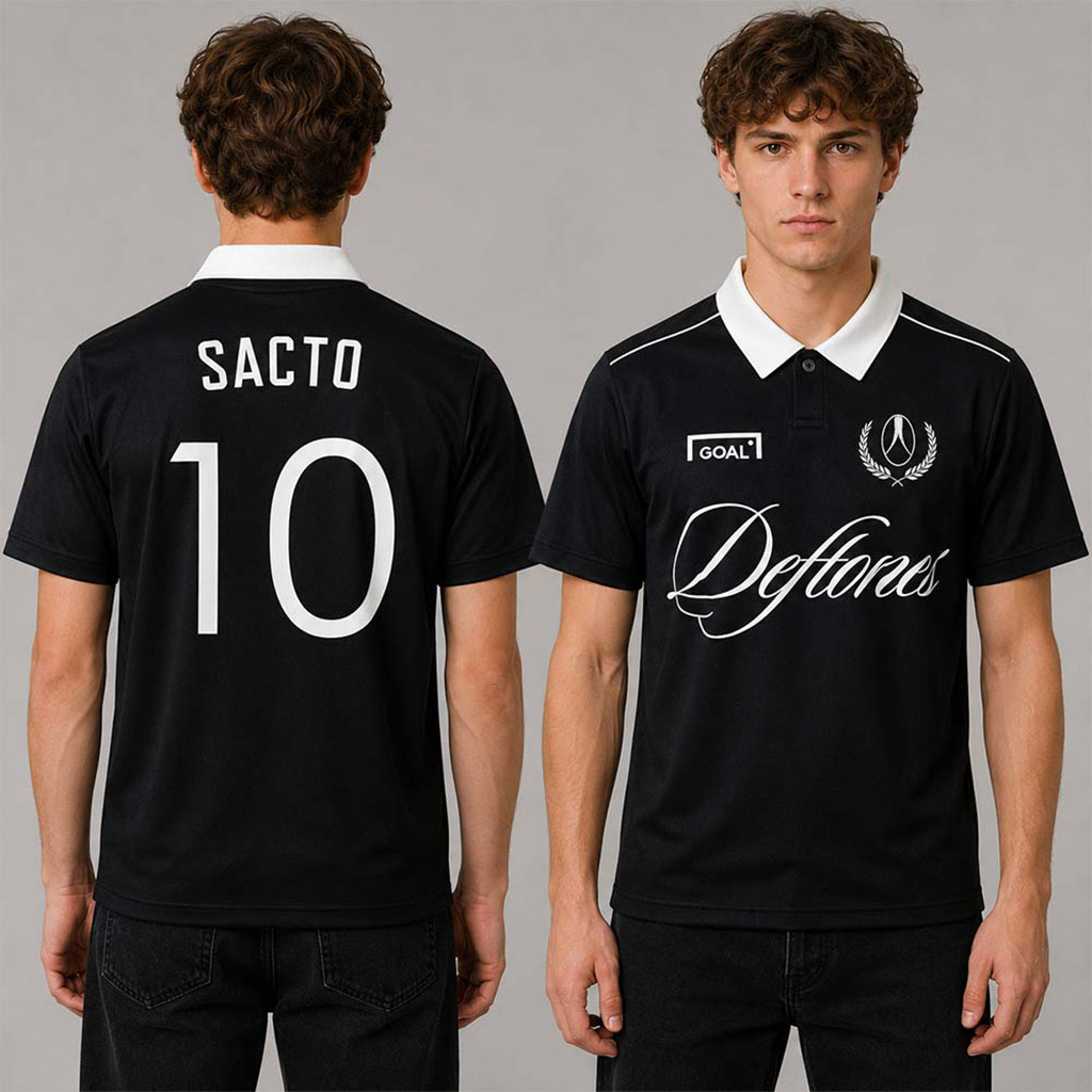 Deftones x GOAL x Los Jaguares Polo Shirt Deftones Merch Gifts For Music Lovers