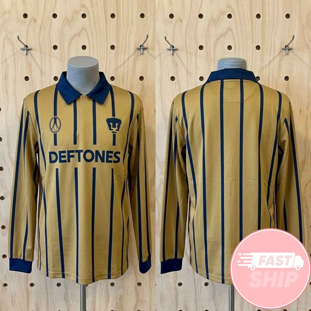 Deftones X Pumas UNAM X Mercadorama CDMX Pop-Up 2026 Long Sleeve Polo Shirt Fan Merch Gifts