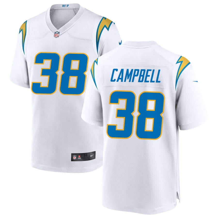 Delevon Campbell Los Angeles Chargers 2025 Game Jersey - White