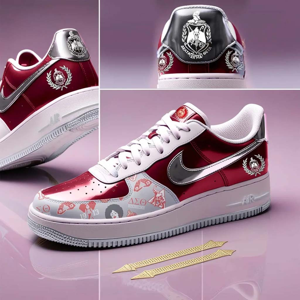 Delta Sigma Theta Emblem Shoes Sneakers 2026 DST Sorority Merch Birthday Gift For BFF