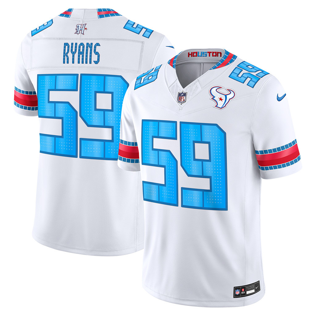 DeMeco Ryans NFL Rivalries Merch Houston Texans Stitched Limited Jersey Football Fan Gear
