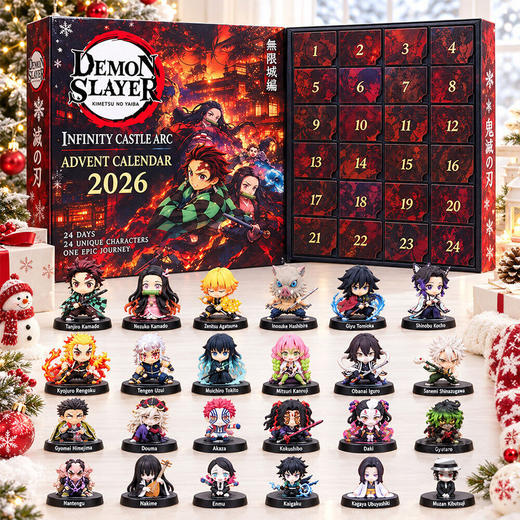 Demon Slayer Infinity Castle Arc Advent Calendar 2026 Anime Christmas Ornaments Holiday Home