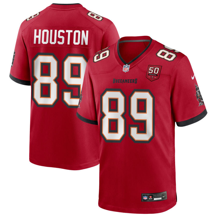 Dennis Houston Tampa Bay Buccaneers 2025 50th Season Game Jersey - Red