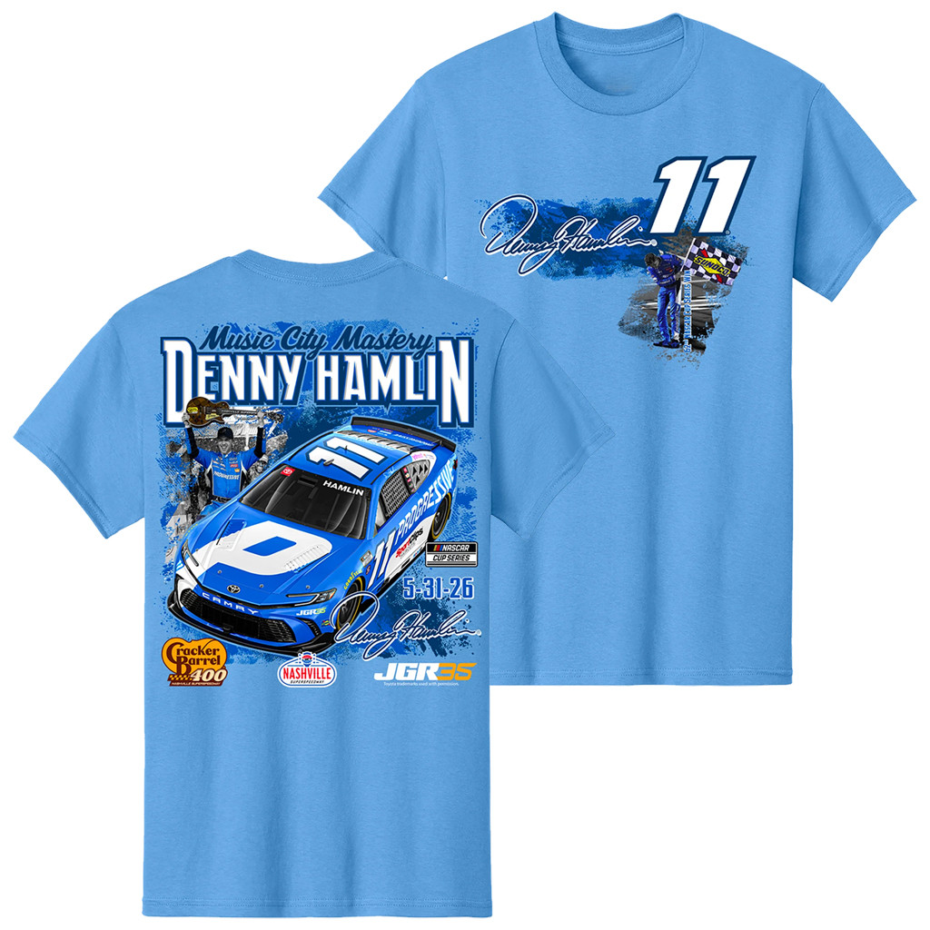 Denny Hamlin Merch 2026 Nashville Win T-Shirt Denny Hamlin #11 Shirt Gift For NASCAR Fans