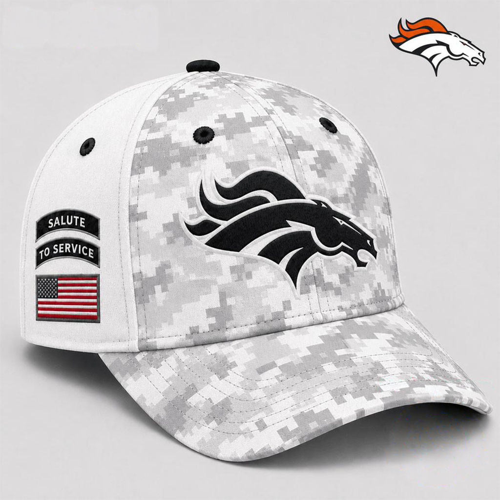 Denver Broncos 2026 Salute to Service Digital Camo Hat Embroidered Broncos Merch Fan Gifts