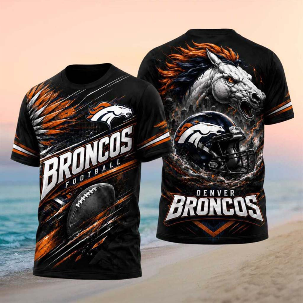 Denver Broncos Horse Mascot Football Graphic Shirt Broncos Merch Presents For Football Lovers