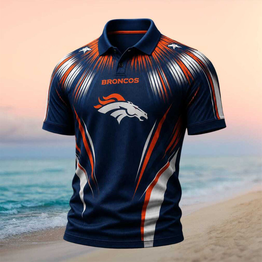 Denver Broncos Horse Mascot Polo Shirt Denver Broncos Merch Gift For Football Fans