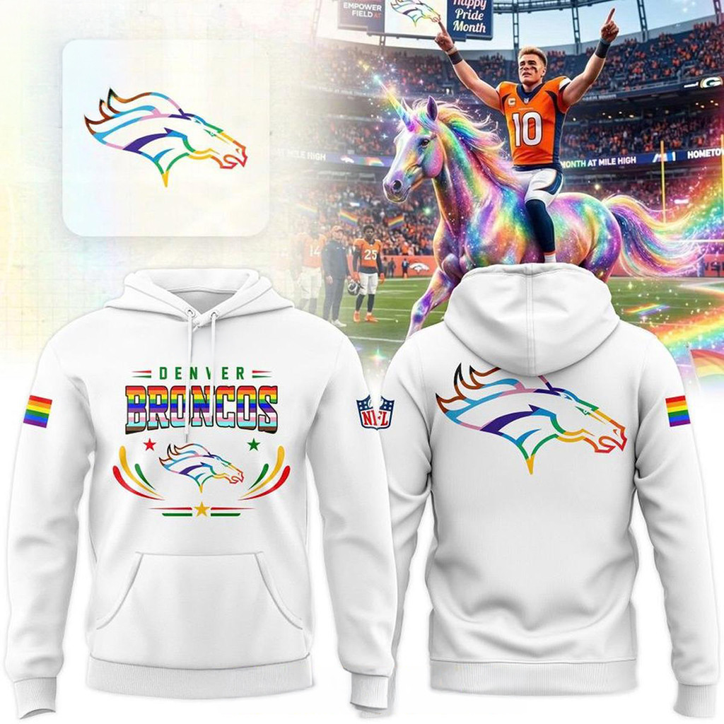 Denver Broncos Pride Month 2026 Hoodie LGBT Love X Football Game Hoodie Denver Broncos Merch