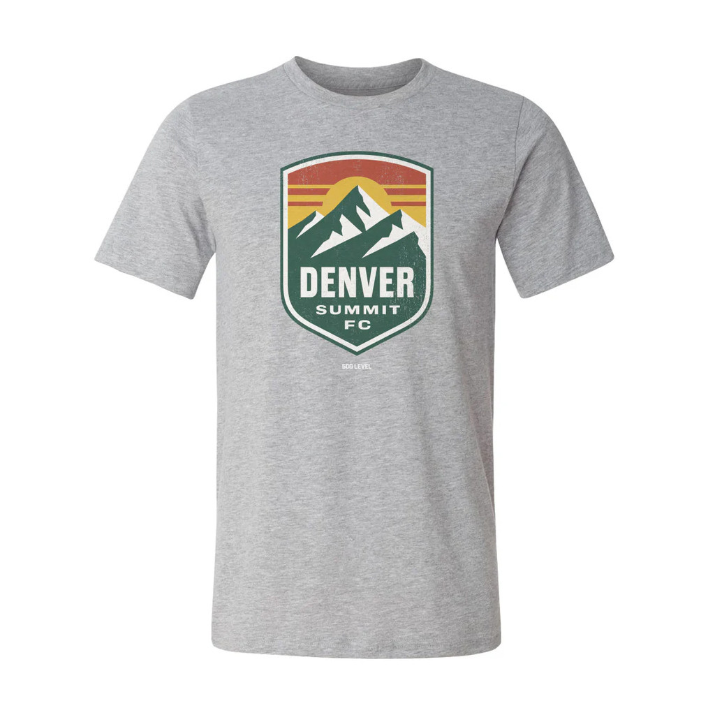 Denver Summit FC Merch 2026 Denver Summit FC Vintage Primary Logo T-Shirt Football Fan Gift Ideas