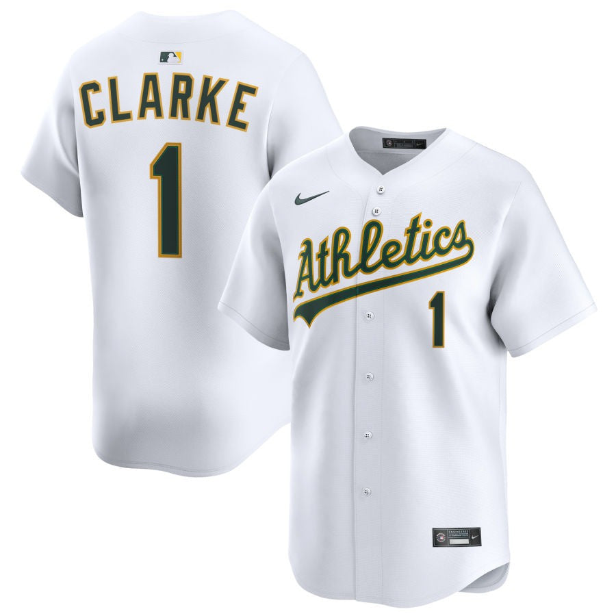 Denzel Clarke Athletics 2025 Home Limited Jersey - White