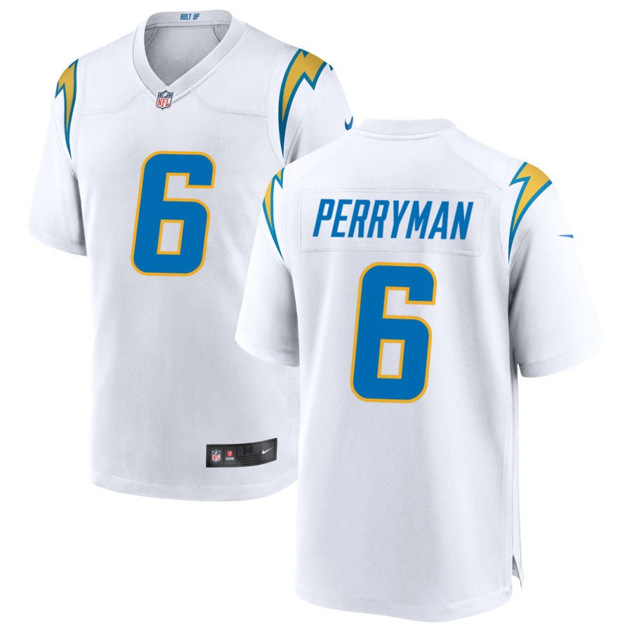 Denzel Perryman Los Angeles Chargers 2025 Game Jersey - White