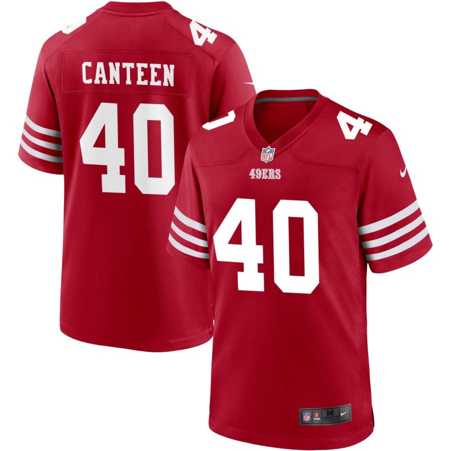 Derrick Canteen San Francisco 49ers 2025 Jersey - Scarlet