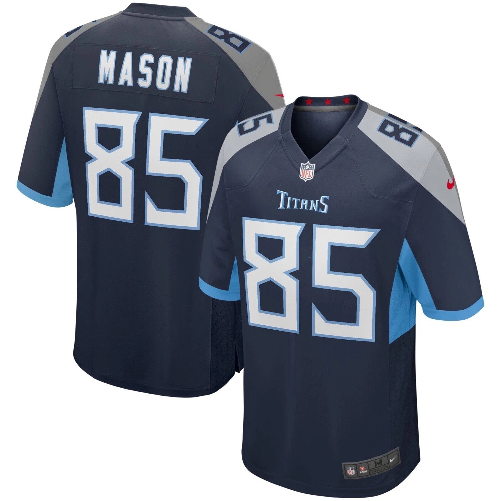 Derrick Mason Tennessee Titans 2025 Game Jersey - Navy