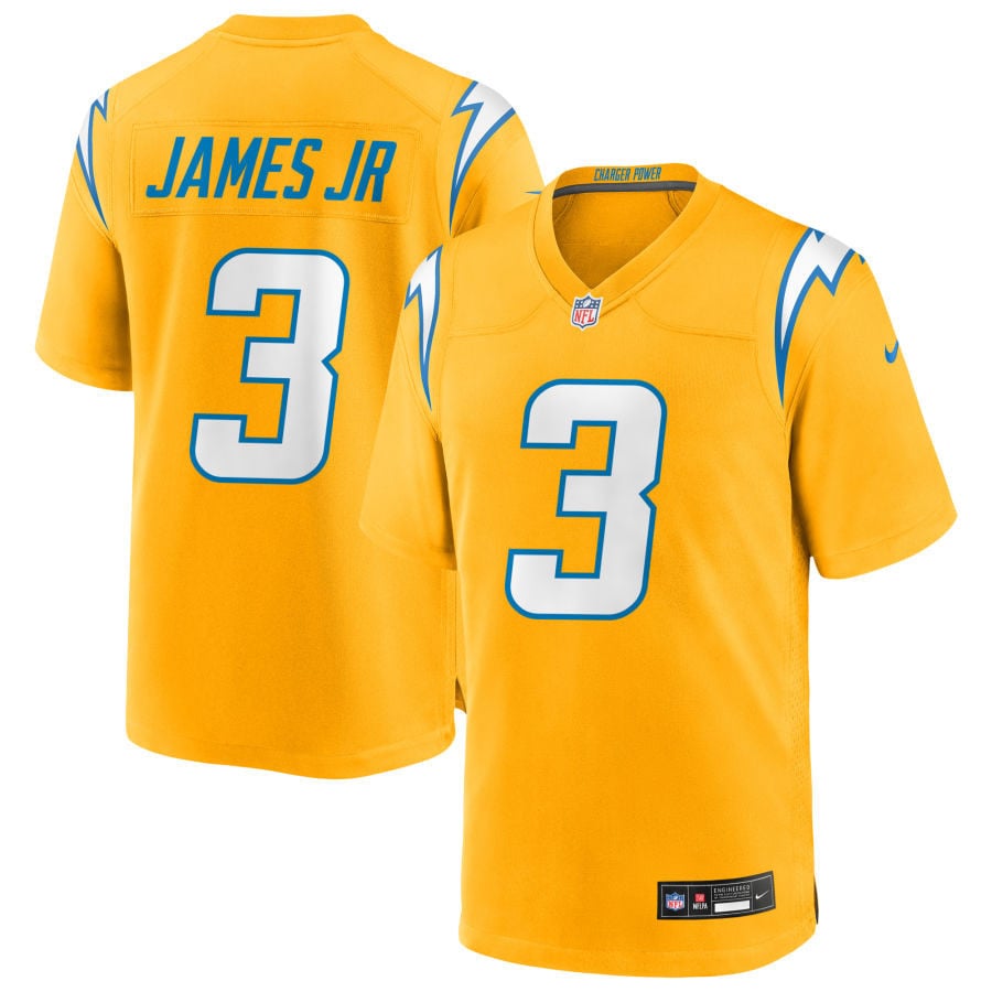 Derwin James Jr Los Angeles Chargers 2025 Alternate Charger Power Game Jersey - Gold