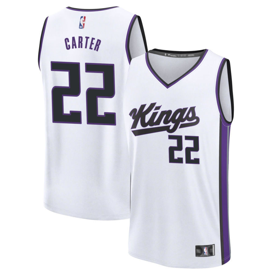 Devin Carter Sacramento Kings 2025 Fast Break Association Edition Jersey - White