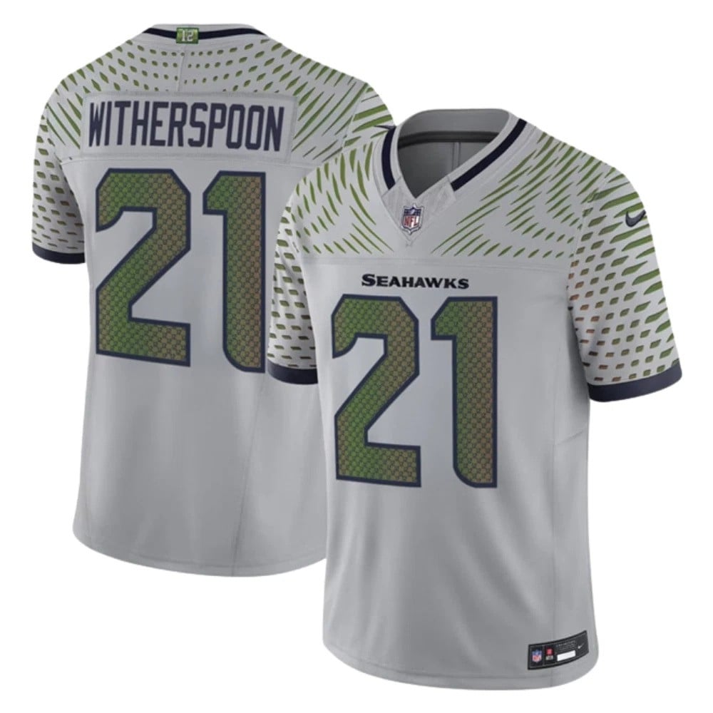 Devon Witherspoon Seattle Seahawks 2025 F.U.S.E. ï¿½ï¿½ï¿½Rivalriesï¿½ï¿½ï¿½ Vapor Jersey - Grey