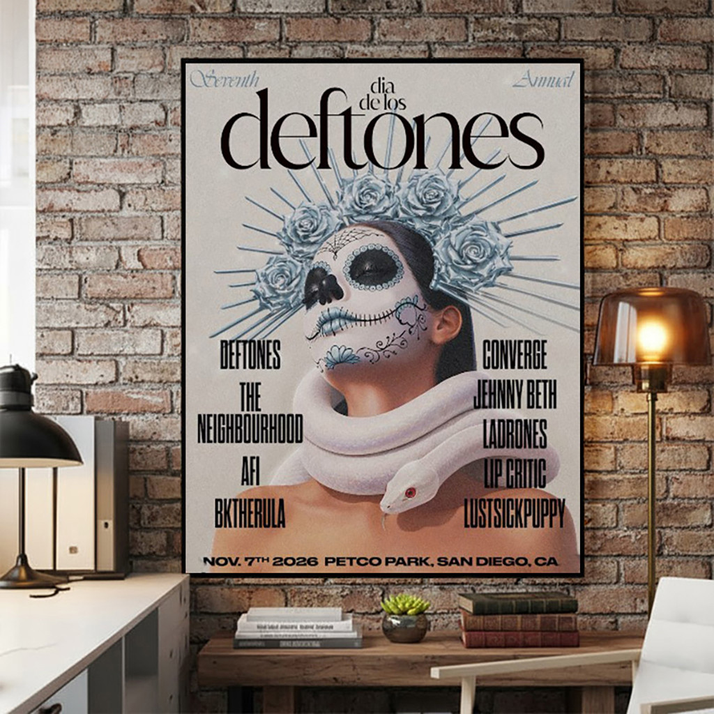 Dia De Los Deftones Venue Poster At Petco Park On November 7 2026 San Diego CA Poster Decor