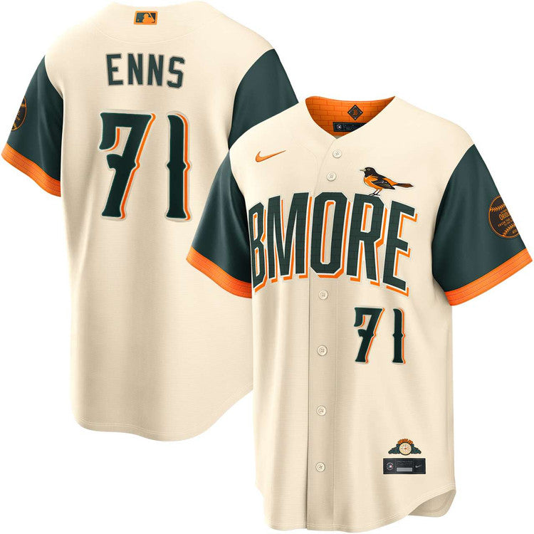 Dietrich Enns Baltimore Orioles 2026 City Connect Jersey - Cream