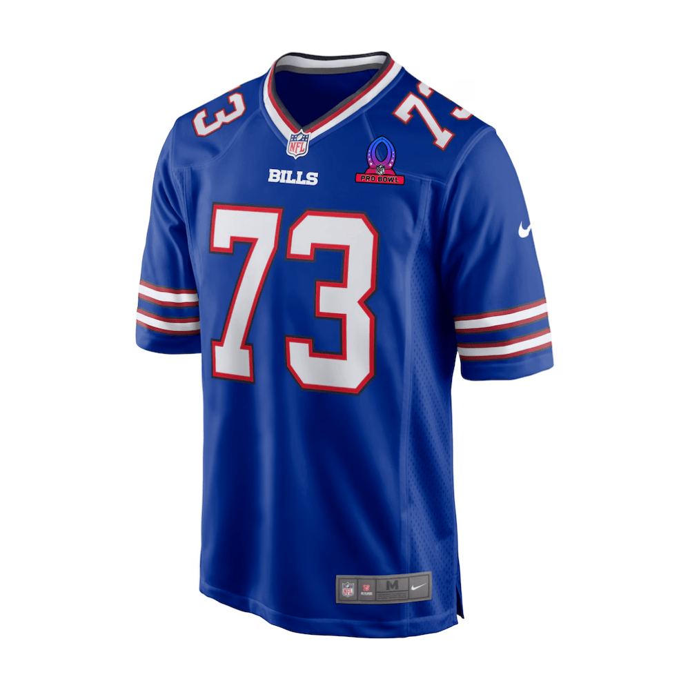Dion Dawkins Buffalo Bills 2025 Pro Bowl Patch Game Men Jersey - Royal - Image 2