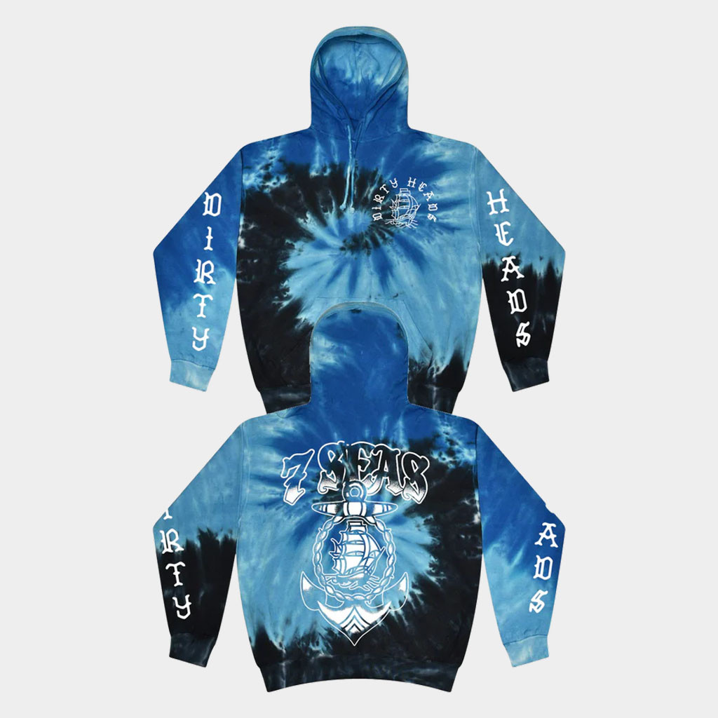 Dirty Heads Merch 2026 7 Anchors Tie Dye Hoodie Best Gift For Rock Band Fans'
