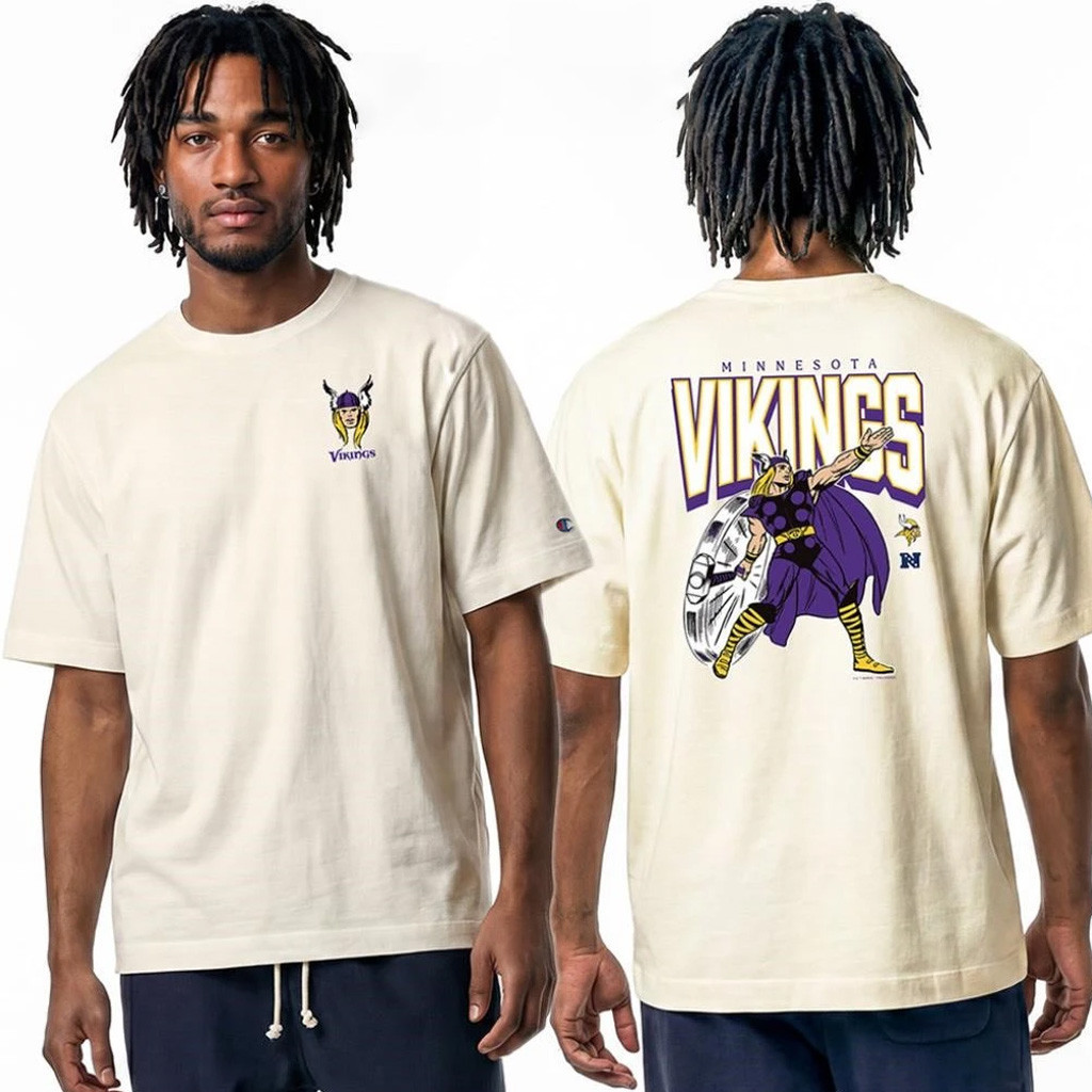 Disney X Minnesota Vikings Merch MN Vikings Thor Disney X NFL Collab T-Shirt Gift For Fans