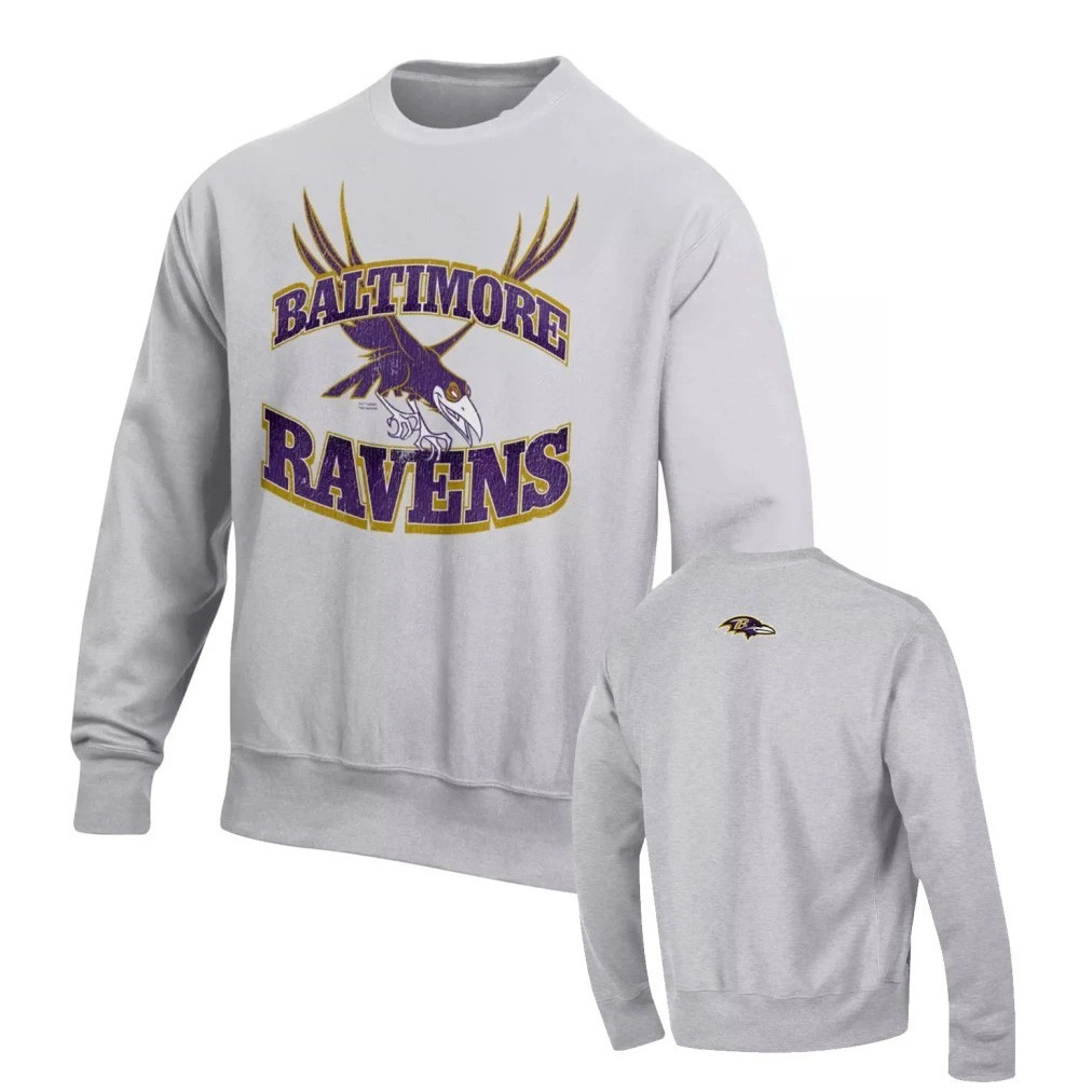 Disney X NFL Baltimore Ravens Merch Disney X NFL Champion Baltimore Ravens Diablo Sweatshirt Fan Gear